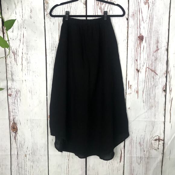 Hackwith Design House Swing Tie black cotton skirt - Picture 3 of 10